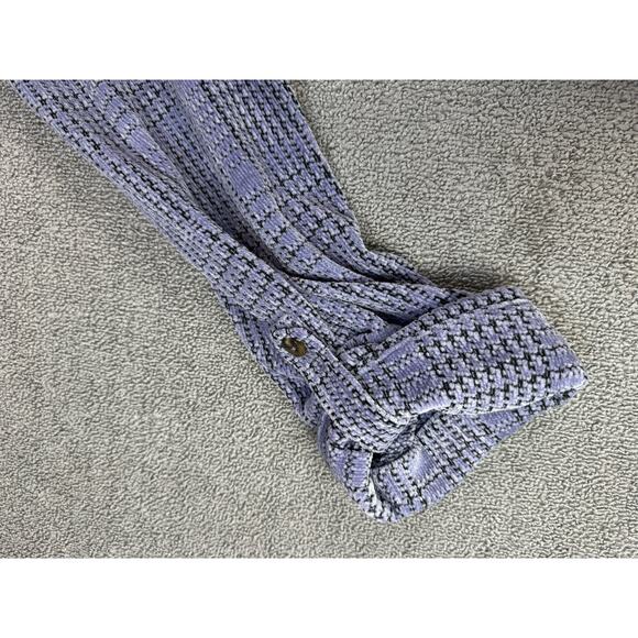 Soft Surroundings Shacket Cardigan Topper Blazer Houndstooth Purple XL - Picture 5 of 10